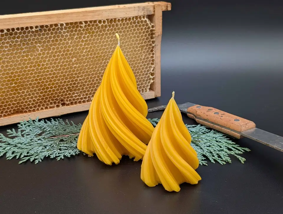 Bienenwachskerze (Tanne GROß)