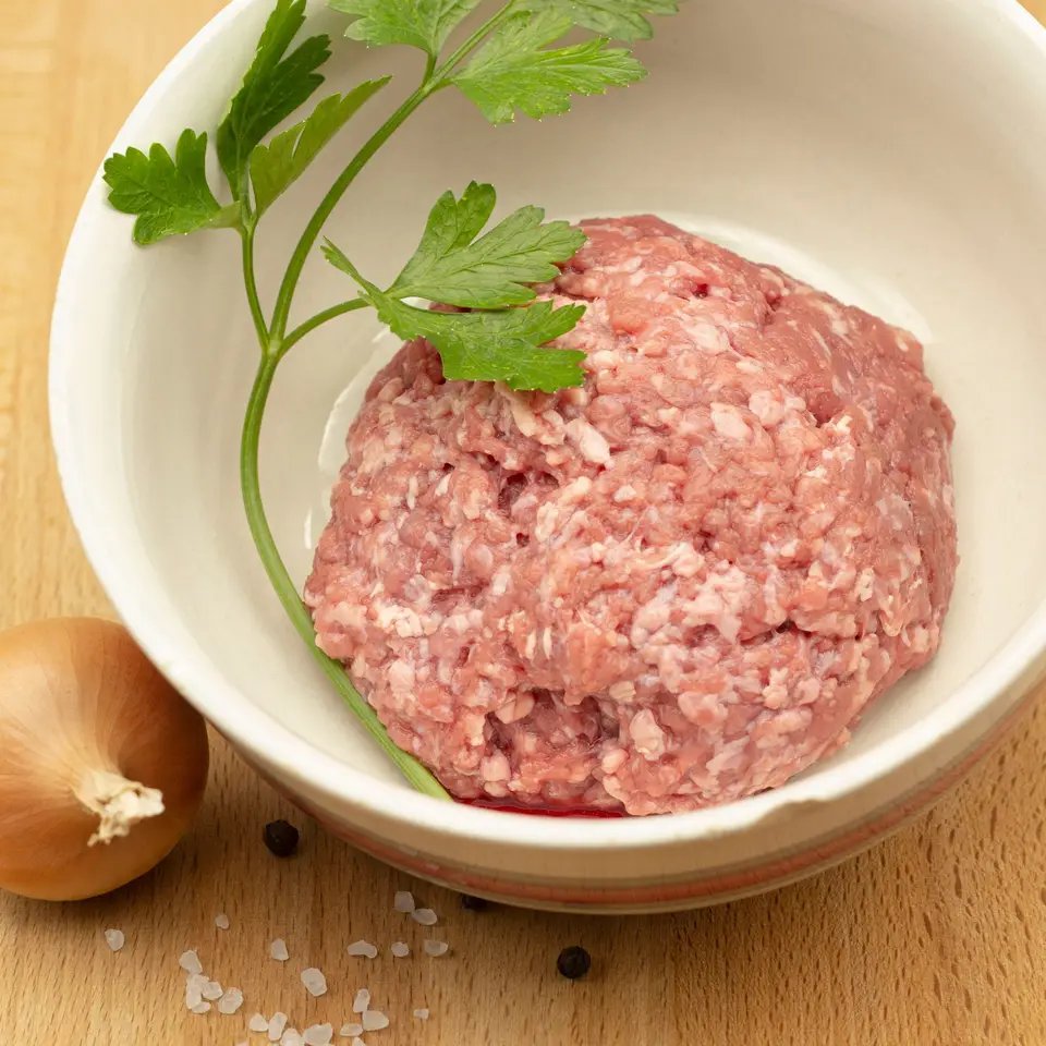 Hackfleisch vom Büffel
