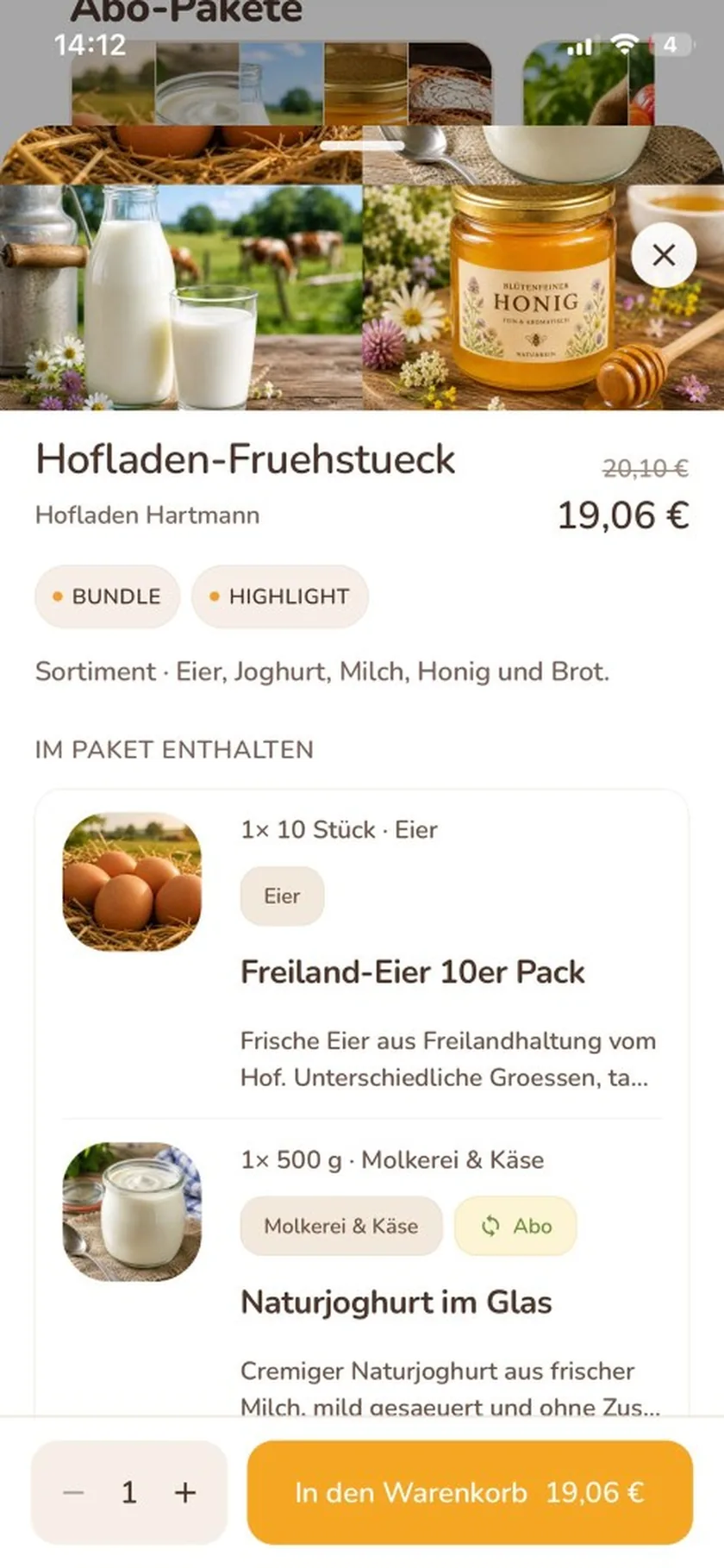 Lokino App – Pakete, Abos & Produkte