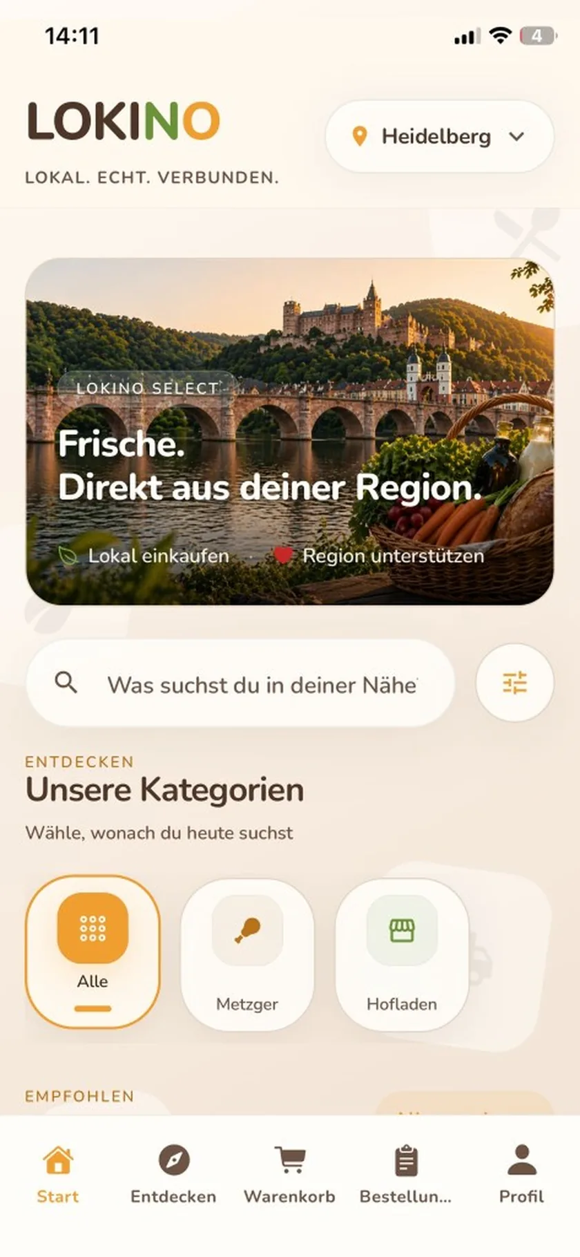 Lokino App – Entdecken